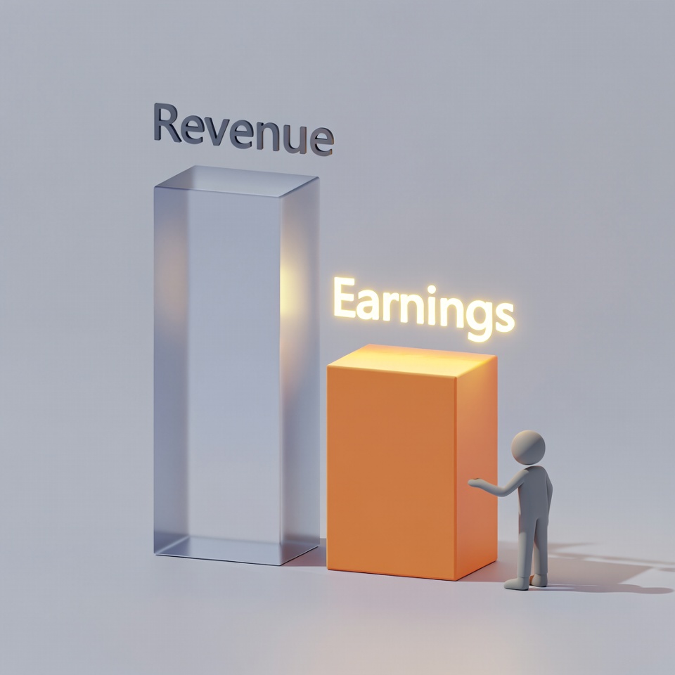 Earnings vs revenue